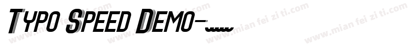 Typo Speed Demo字体转换